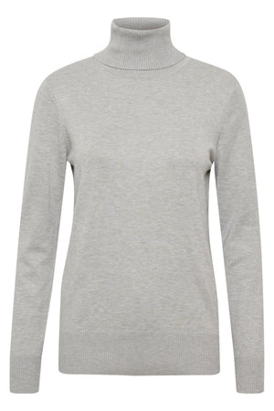 J2046, MilaSZ Rollneck Pullove Pearl Grey Mel - 30500018