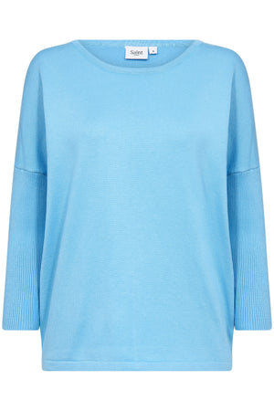 A2561, MilaSZ R-Neck Pullover Ethereal Blue - 30500003