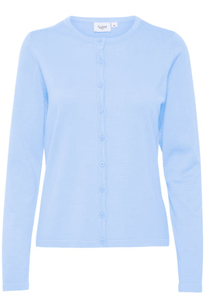 A8661, MilaSZ R-Neck Cardigan Chambray Blue - 30500005