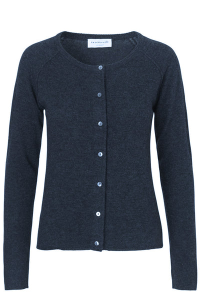 1421 CARDIGAN DARK NAVY MELANGE - 1421 Thumbnail