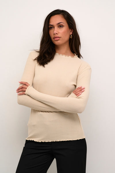 CandaceKB LS Tee Oatmeal - 10103316 Thumbnail