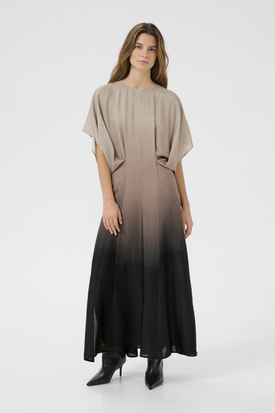 KBUrsula Oline Dress Ursula Print - Simply Taupe - 10105391 Thumbnail
