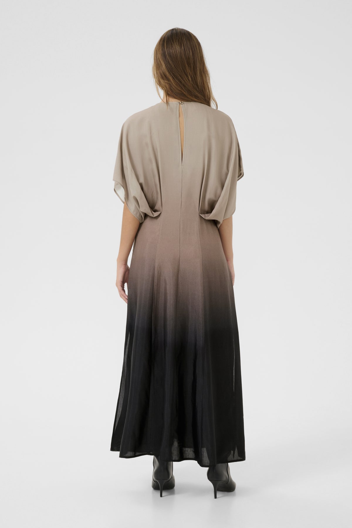 KBUrsula Oline Dress Ursula Print - Simply Taupe - 10105391
