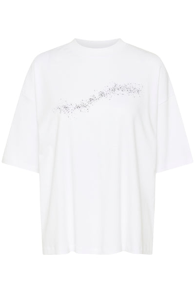 KBVigdis Tee Vigdis print - bright white - 10105507 Thumbnail