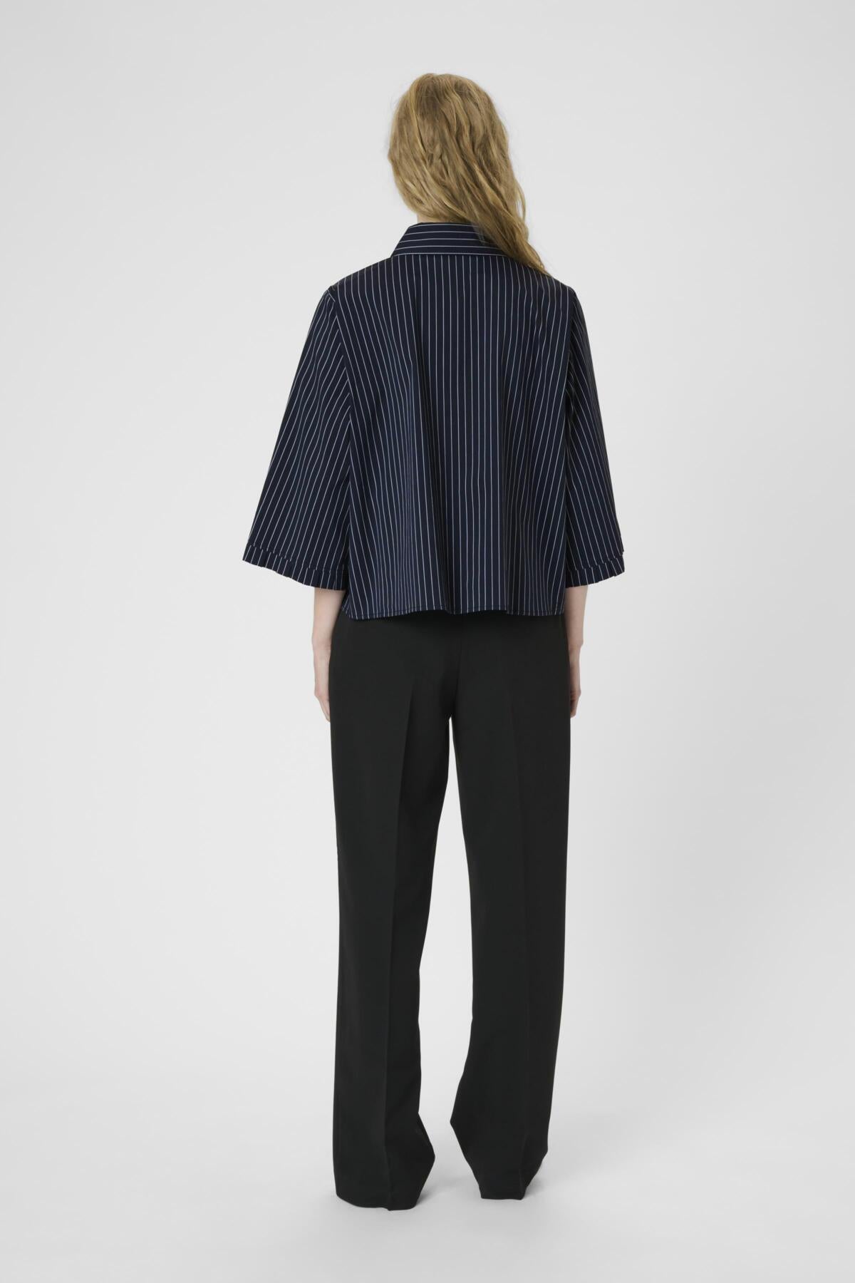 KBAmy Silke Blouse Inkwell stripe - 10105536