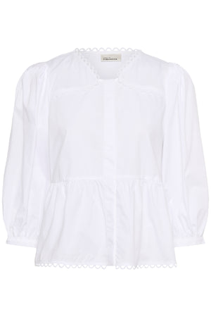 KBAnnabelle Nette Blouse Bright White - 10105537