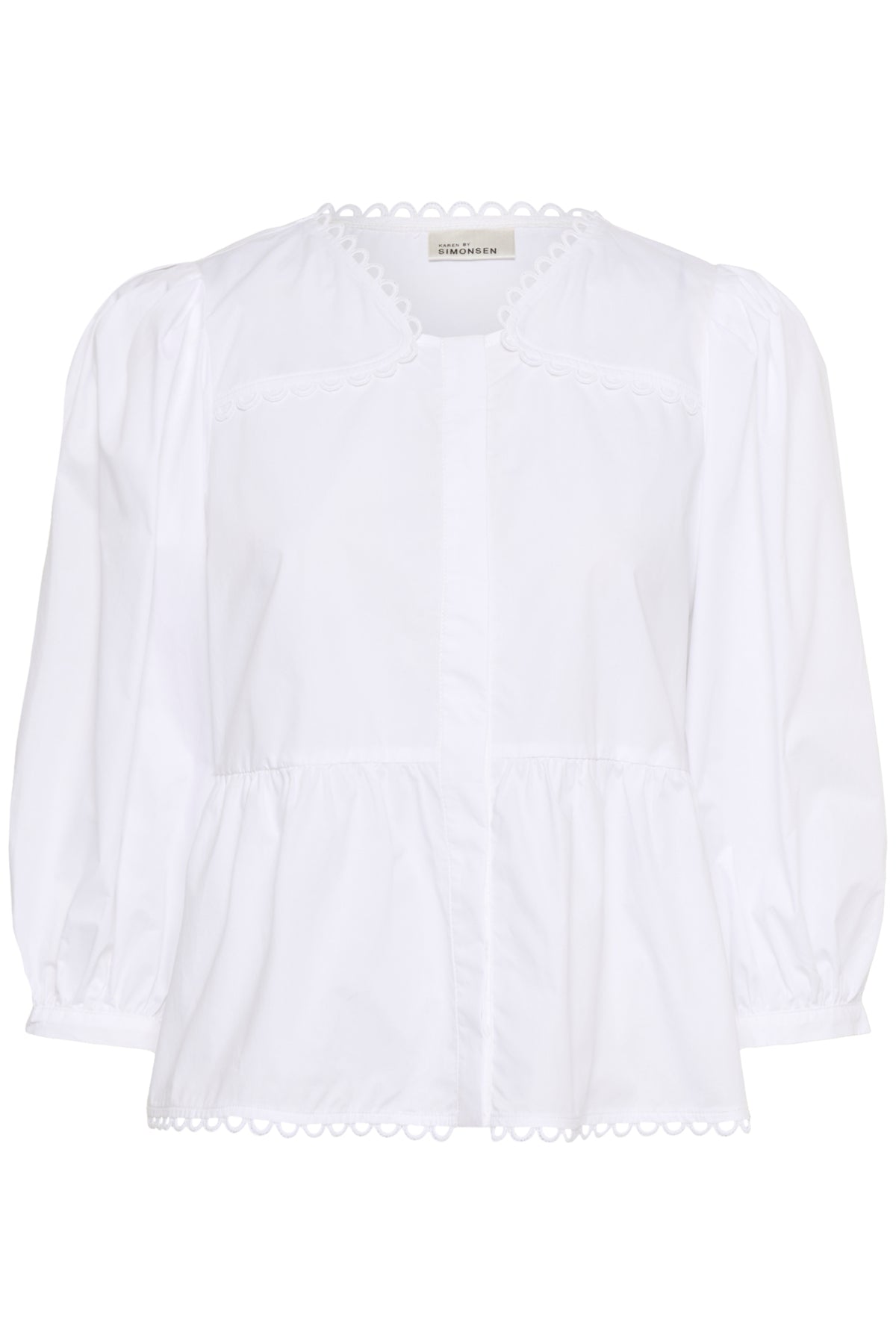 KBAnnabelle Nette Blouse Bright White - 10105537