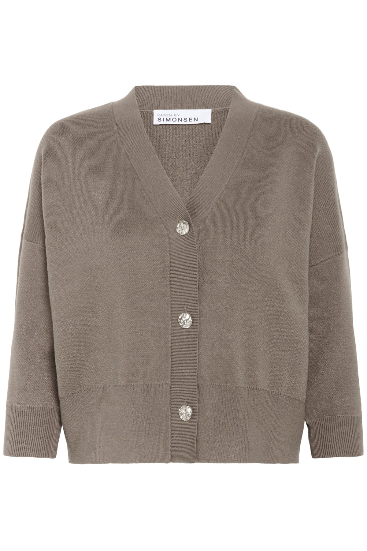 KBAntonella V-Neck Cardigan Falcon - 10105544
