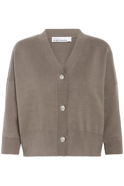 KBAntonella V-Neck Cardigan Falcon - 10105544 Thumbnail