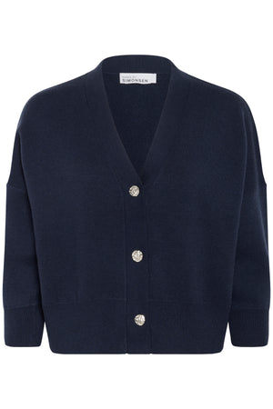 KBAntonella V-Neck Cardigan Inkwell - 10105544