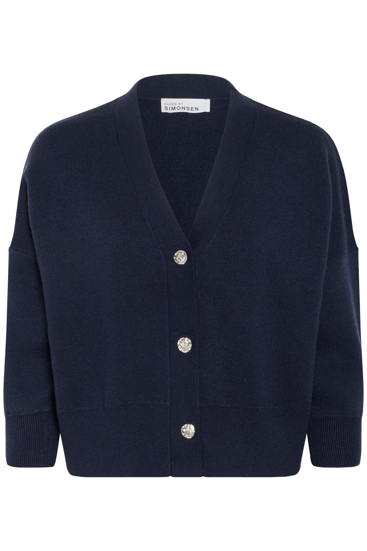 KBAntonella V-Neck Cardigan Inkwell - 10105544