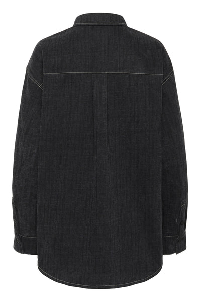 KBBeverly Denim Shirt Dark Grey Denim - 10105566 Thumbnail
