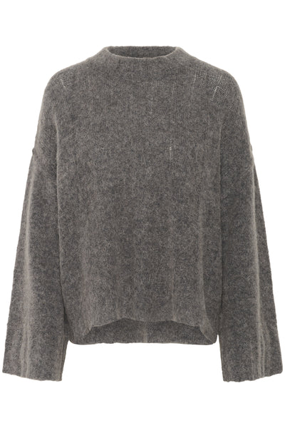 KBBlake Lara Oneck Dark Gray Melange - 10105592 Thumbnail