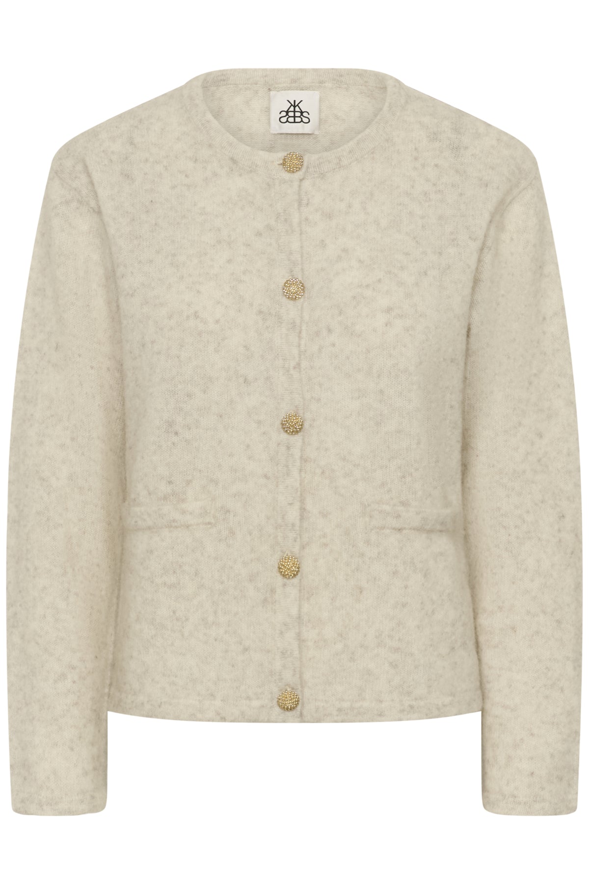 KBZelda Round neck Cardigan Egret - 10105602
