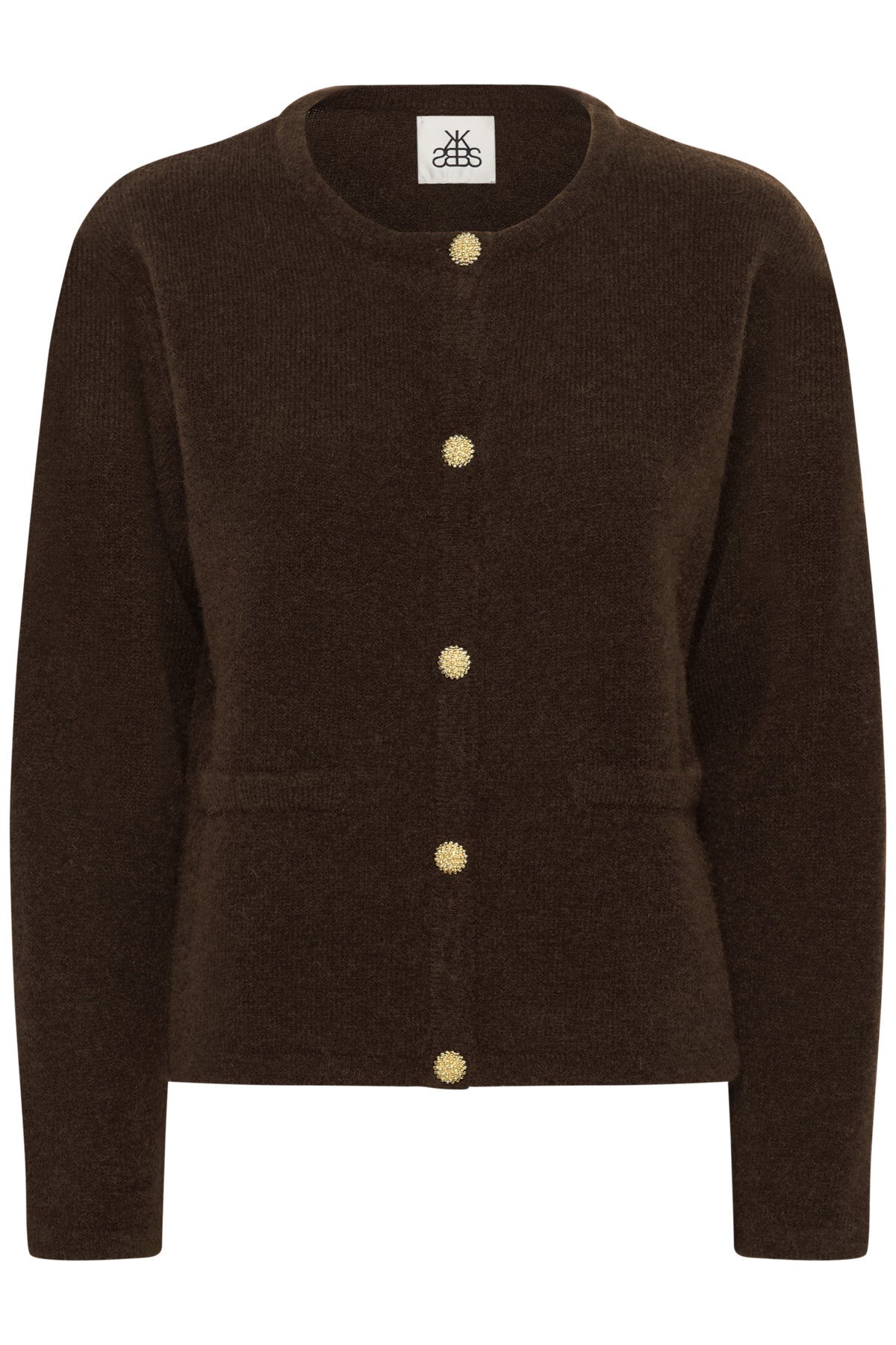 KBZelda Round neck Cardigan Bracken - 10105602