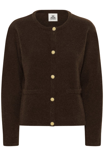 KBZelda Round neck Cardigan Bracken - 10105602 Thumbnail