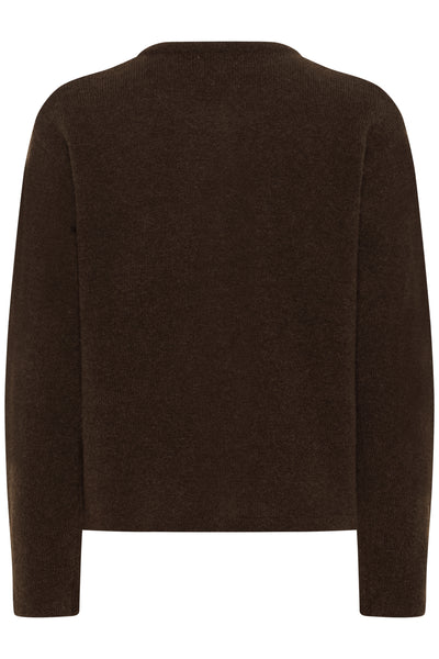 KBZelda Round neck Cardigan Bracken - 10105602 Thumbnail
