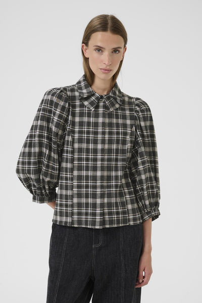 KBBelis Frosty Blouse Thunderstorm Check - 10105622 Thumbnail