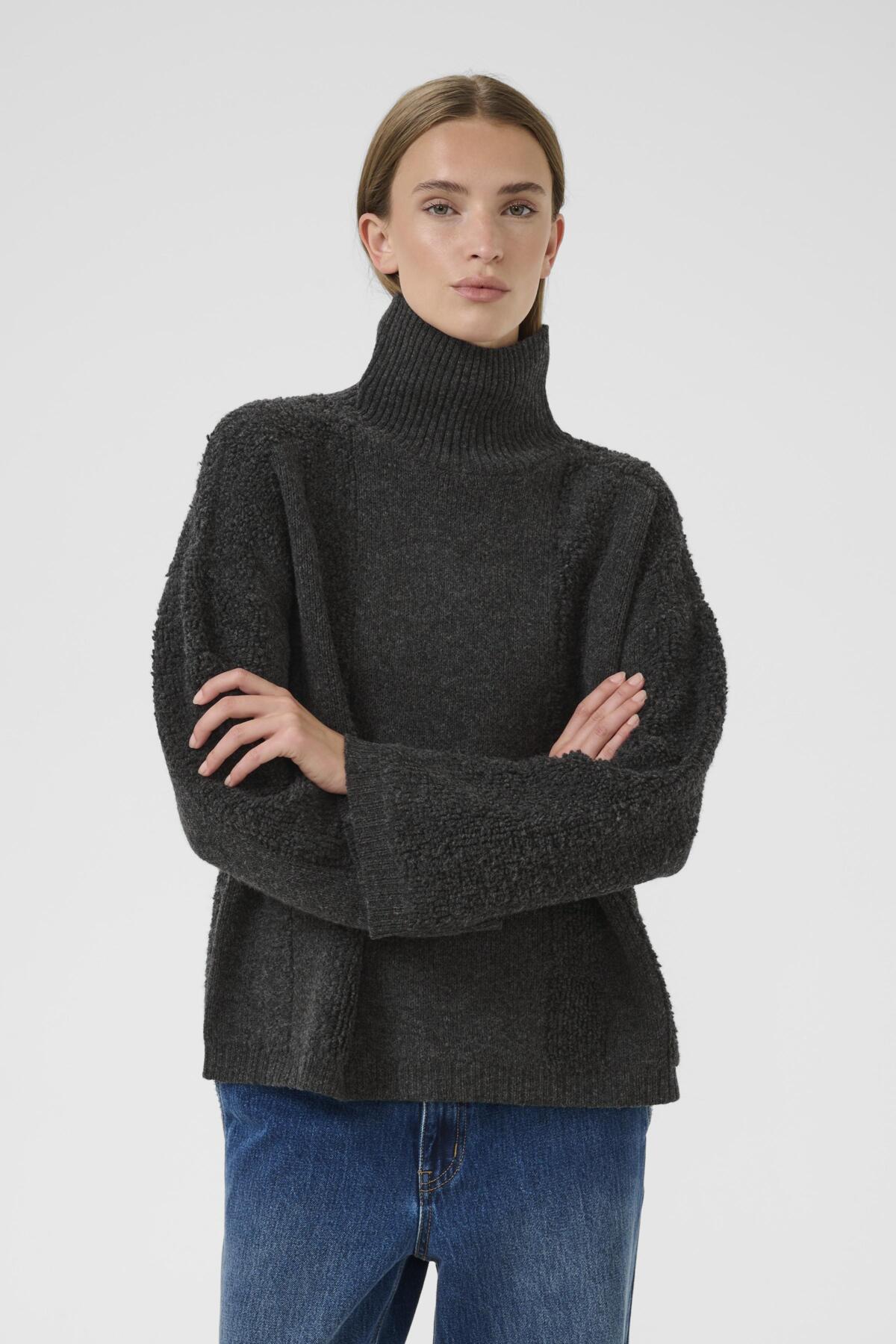 KBBiancamaria TNeck Medium Grey Melange - 10105638