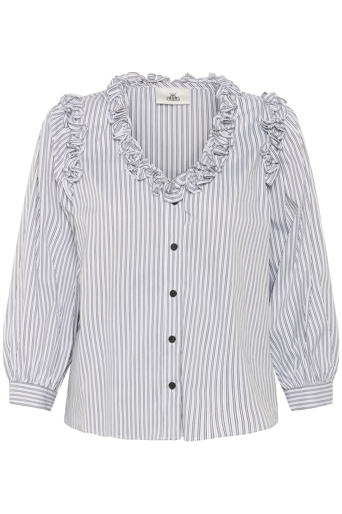 KBBeatrice Blouse White stripe - 10105647