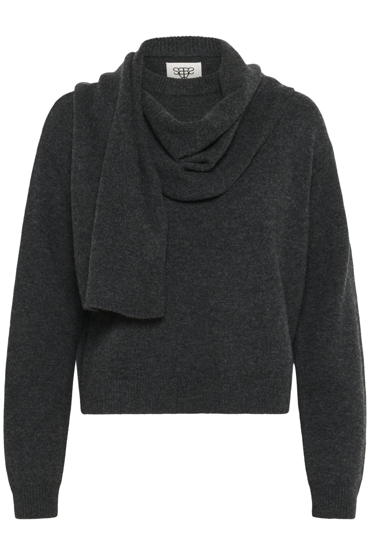 KBBerenice Pullover Dark Gray Melange - 10105674