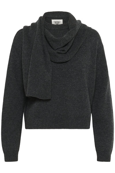 KBBerenice Pullover Dark Gray Melange - 10105674 Thumbnail