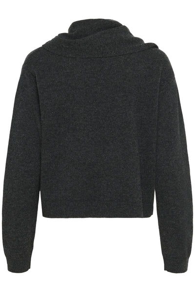 KBBerenice Pullover Dark Gray Melange - 10105674 Thumbnail