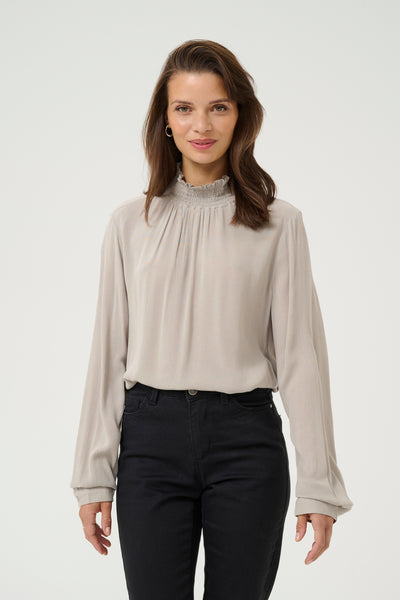 Trine Blouse Elephant Skin - 10500950 Thumbnail