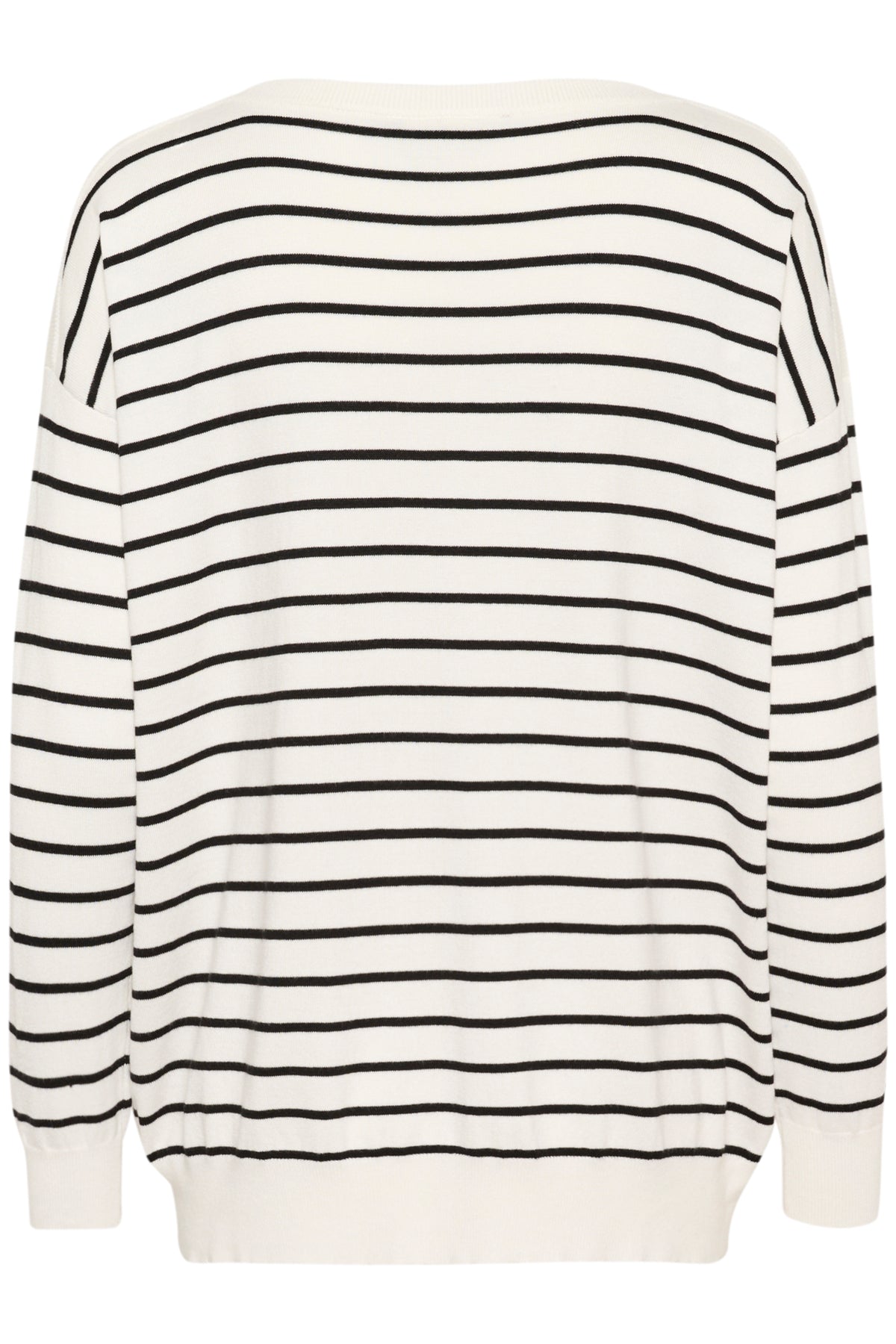 KAlizza Boat Neck Pullover Chalk / Black stripe - 10505337