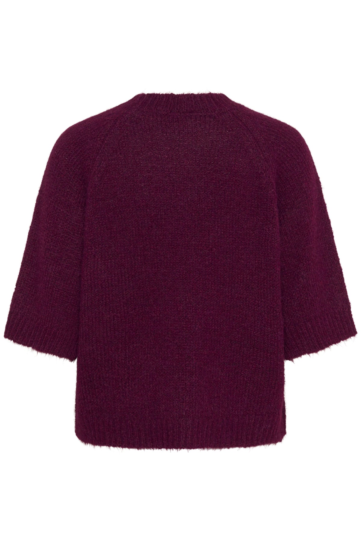 KAemilie Cropped Knit Pullover Windsor Wine - 10508162