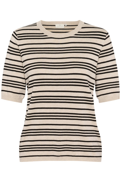 KAlizza Striped Knit Black/Feather Grey Stripe - 10508410 Thumbnail