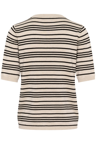 KAlizza Striped Knit Black/Feather Grey Stripe - 10508410 Thumbnail