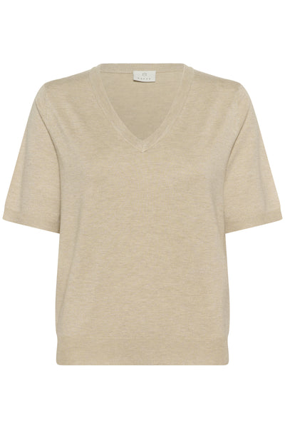 KAlizza V-neck Pullover Feather Gray Melange - 10508412 Thumbnail