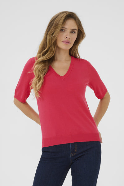 KAlizza V-neck Pullover RASPBERRY - 10508412 Thumbnail