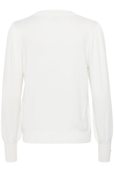 KAlizza Round Neck Knit Pullov Chalk - 10508681 Thumbnail