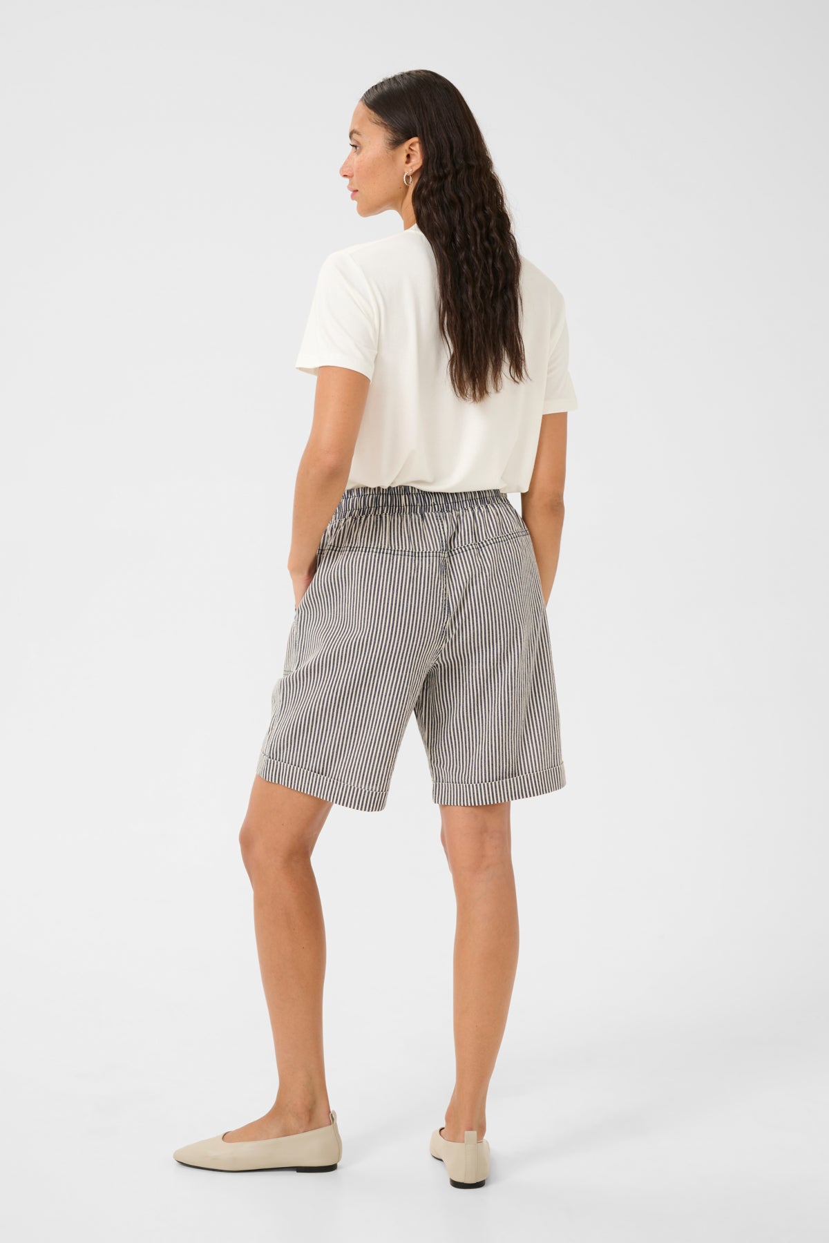 KAnaya Striped Shorts Midnight/White Stripe - 10509008