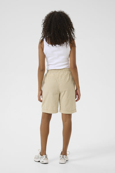 KAnaya Striped Shorts Chincilla / White stripe - 10509008 Thumbnail
