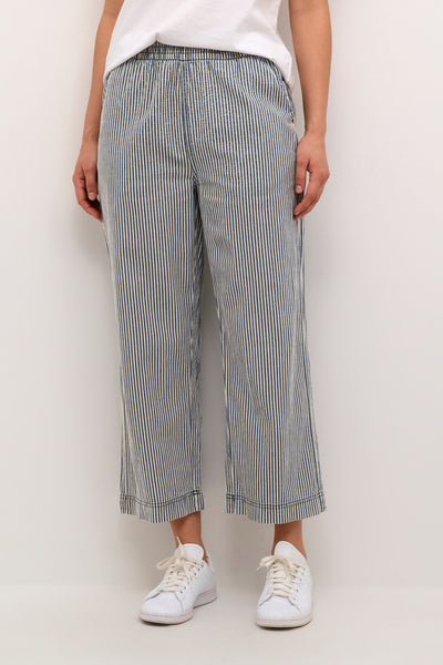 KAnaya Striped Culotte Pants Midnight/White Stripe - 10509009 Thumbnail