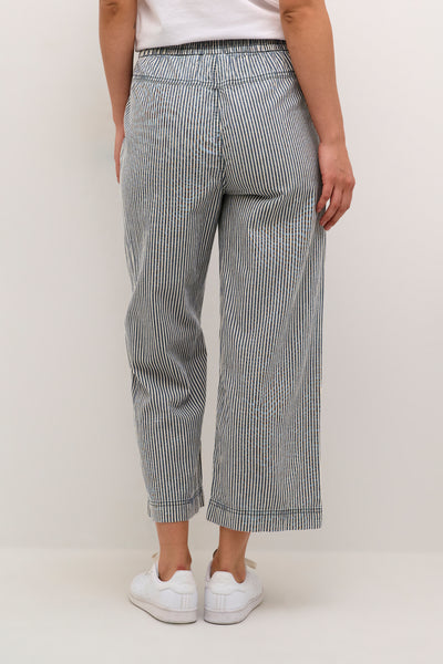 KAnaya Striped Culotte Pants Midnight/White Stripe - 10509009 Thumbnail