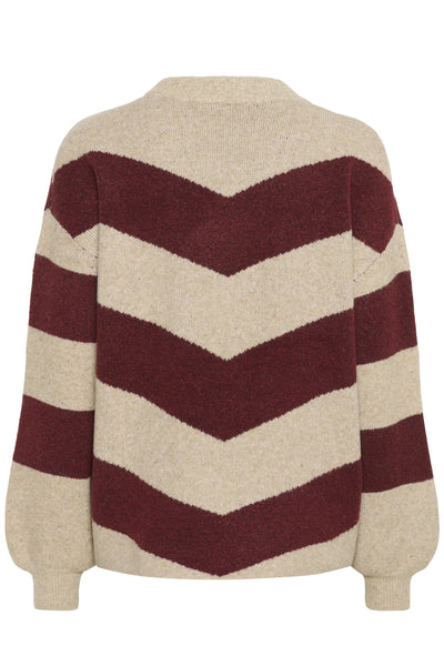 KAverana Knit Pullover Feather G.M./Windsor W. Stripe - 10509061 Thumbnail