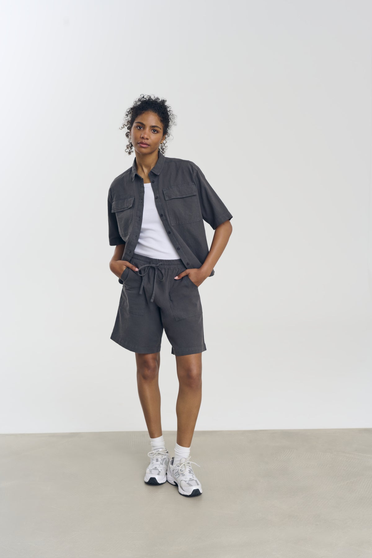 KAnaya Liah Shirt Black Oyster - 10509503