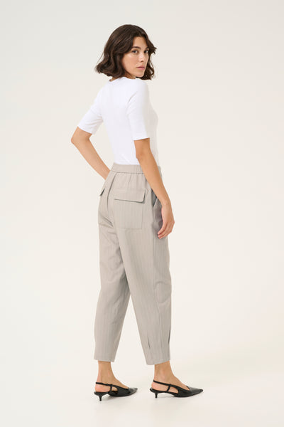 KAesther Pants Feather Gray Melange Pinstripe - 10509579 Thumbnail