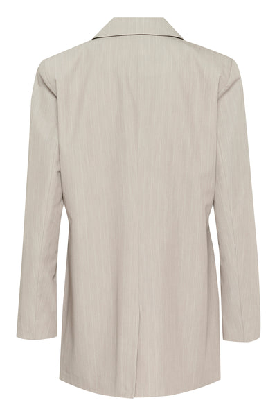 KAesther Blazer Feather Gray Melange Pinstripe - 10509581 Thumbnail