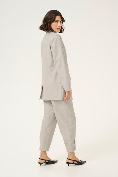 KAesther Blazer Feather Gray Melange Pinstripe - 10509581 Thumbnail