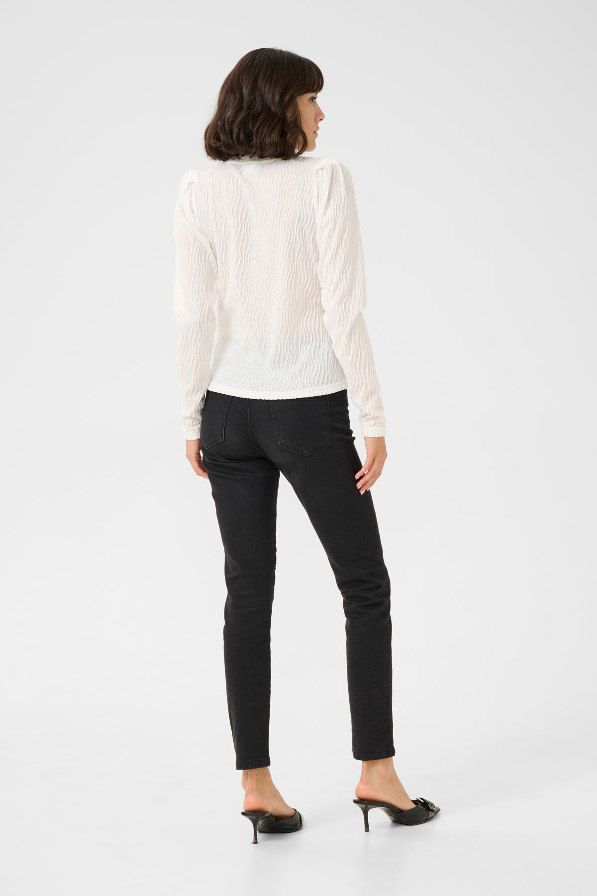 KAgerit Jersey Blouse Chalk - 10509587