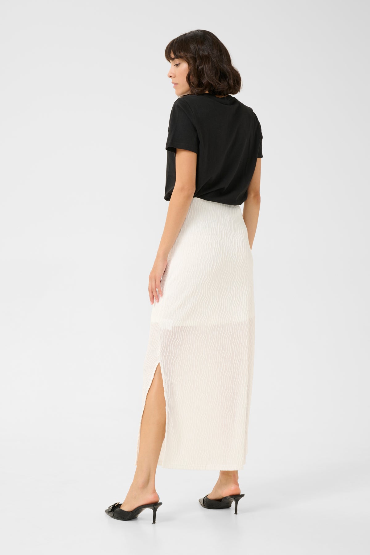 KAgerit Jersey Skirt Chalk - 10509588