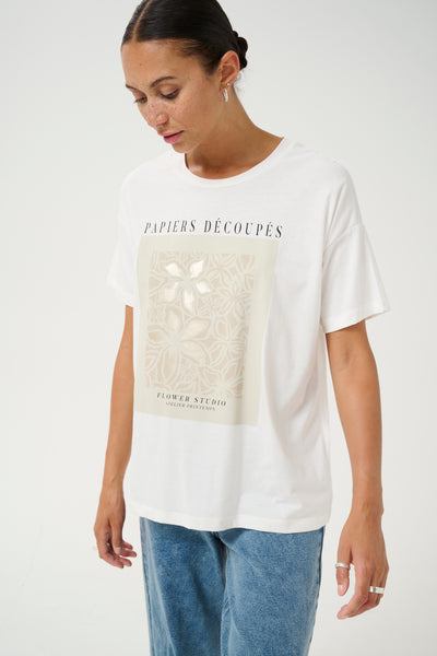 KAfin T-Shirt Chalk - 10509598 Thumbnail