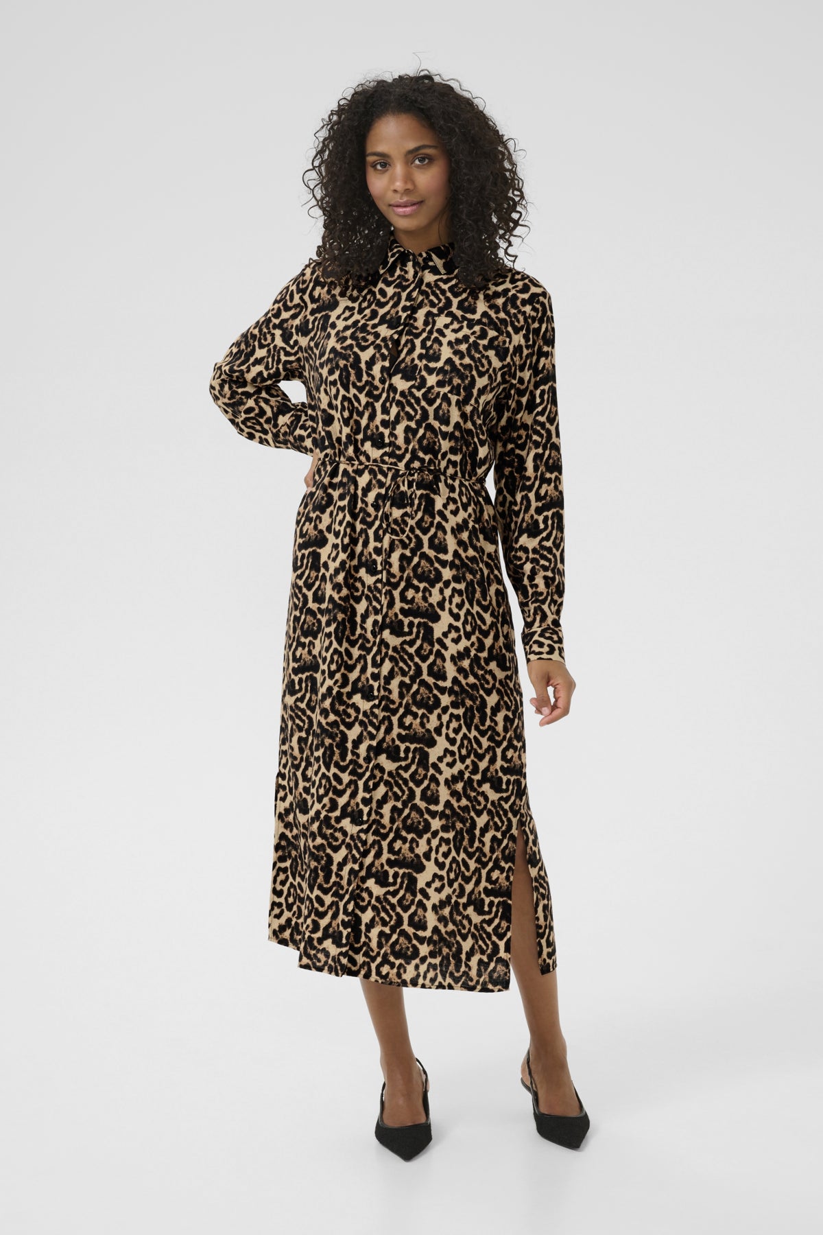 KAhannah Dress Naturel Leopard Print - 10509605