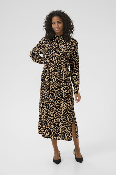 KAhannah Dress Naturel Leopard Print - 10509605 Thumbnail