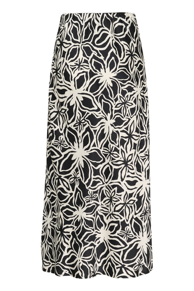 KAvera Skirt Black / Light Beige Flower - 10509609 Thumbnail